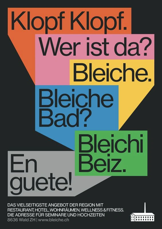 “Knock Knock, it's the Bleiche Wald.”, 2024, by Kai Damian Matthiesen - typo/graphic posters