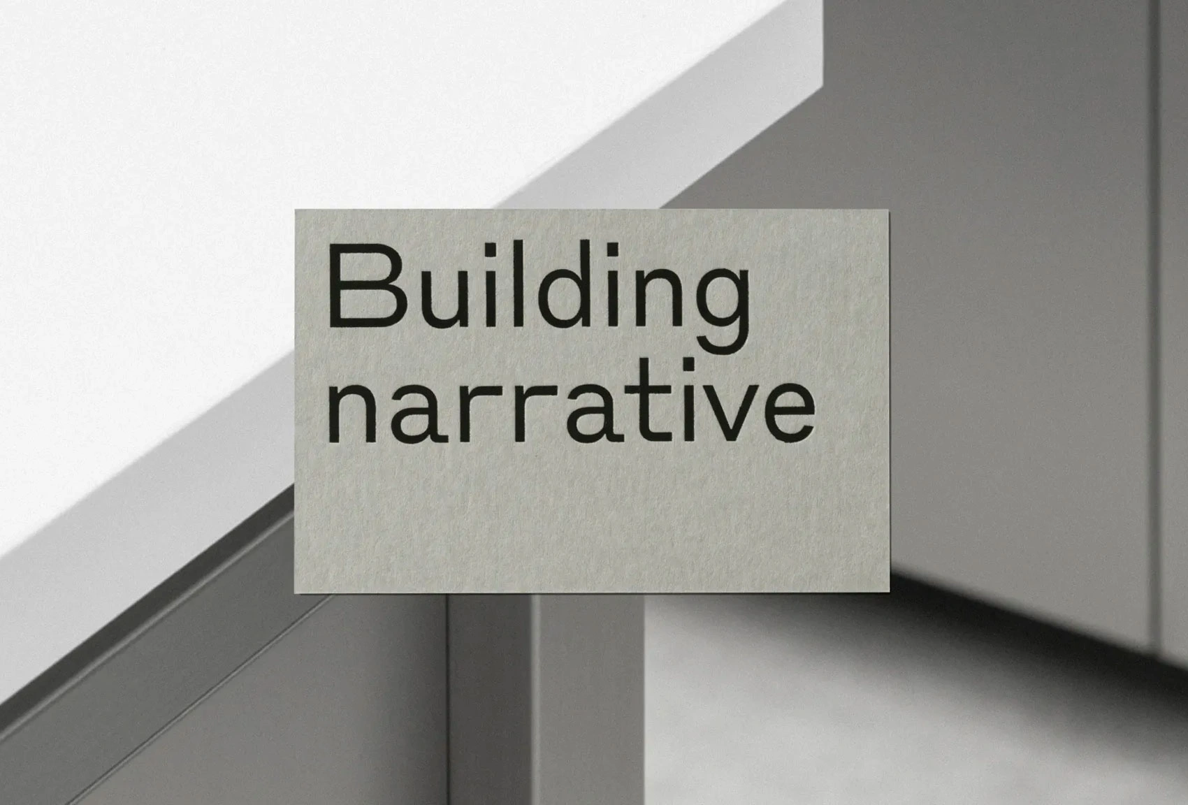 Building narrative – Visual Journal