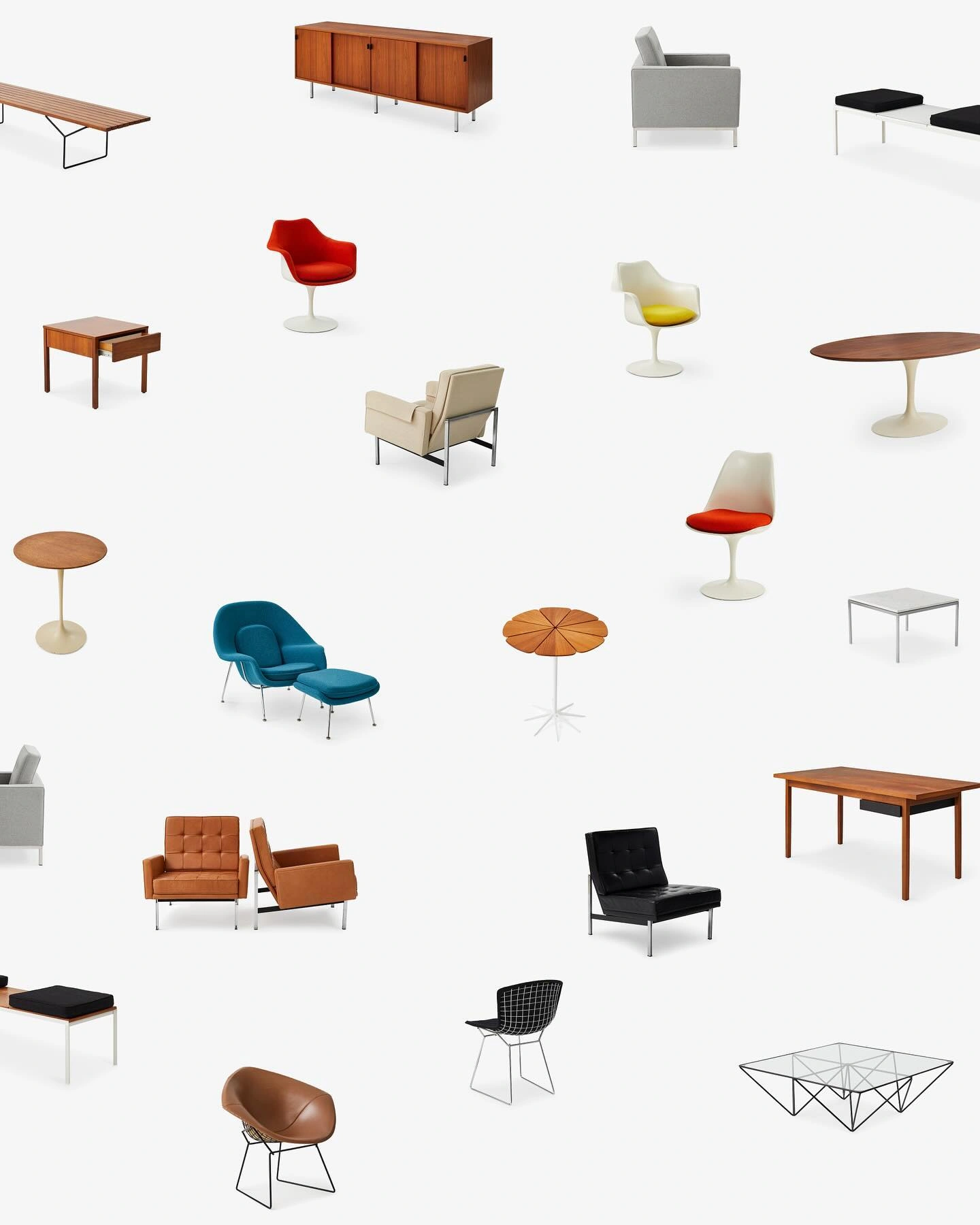 Photo shared by Roy Cranston on November 16, 2024 tagging @knoll, @noguchimuseum, and @hermanmiller. May be an image of armchair, chair, chaise longue and rocking chair.