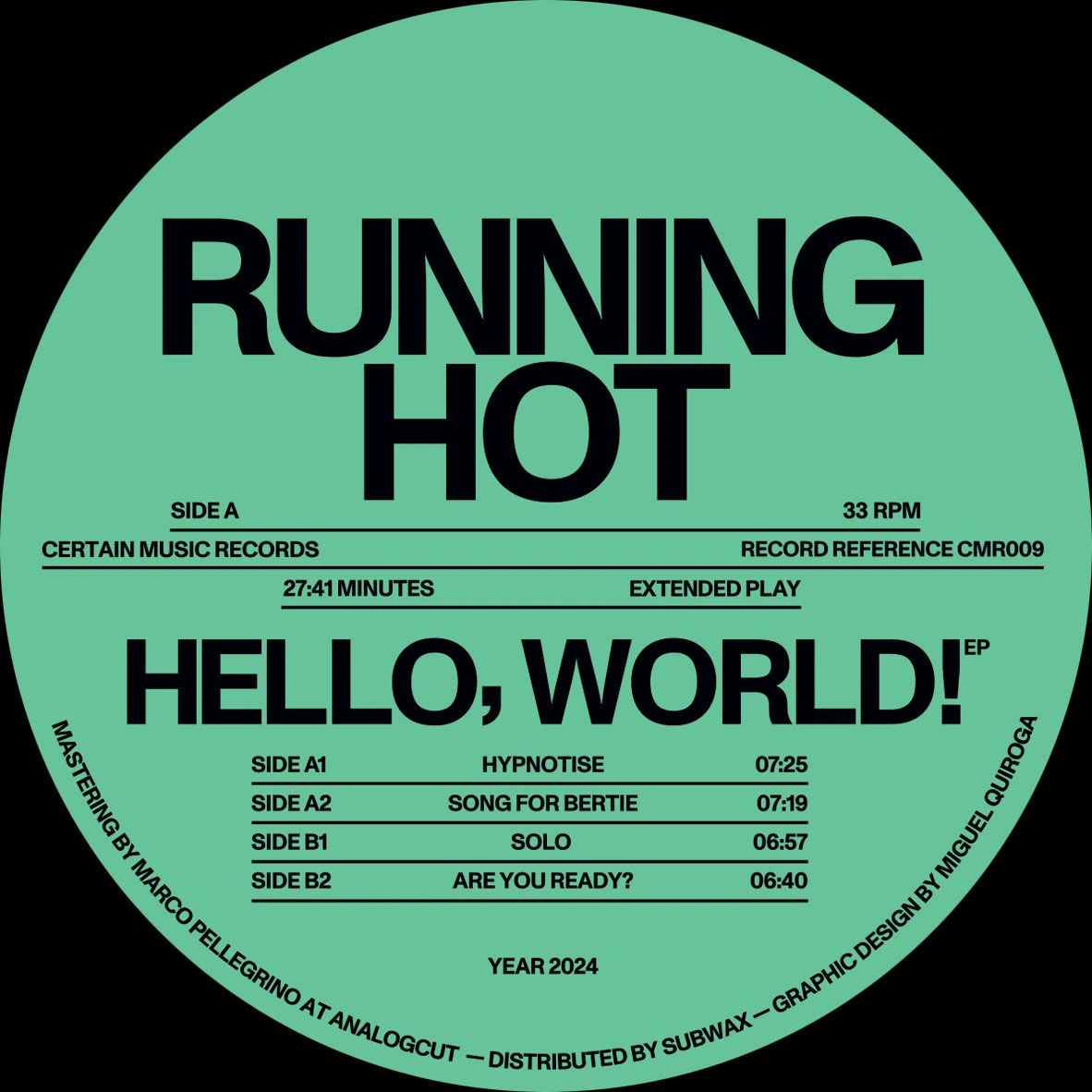 Running Hot - Hello, World! | Certain Music (CMR009) - One Eye Witness