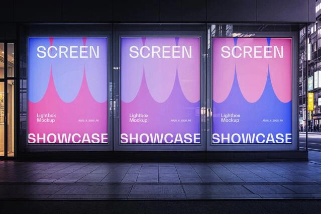 Lightbox Screens Mockup