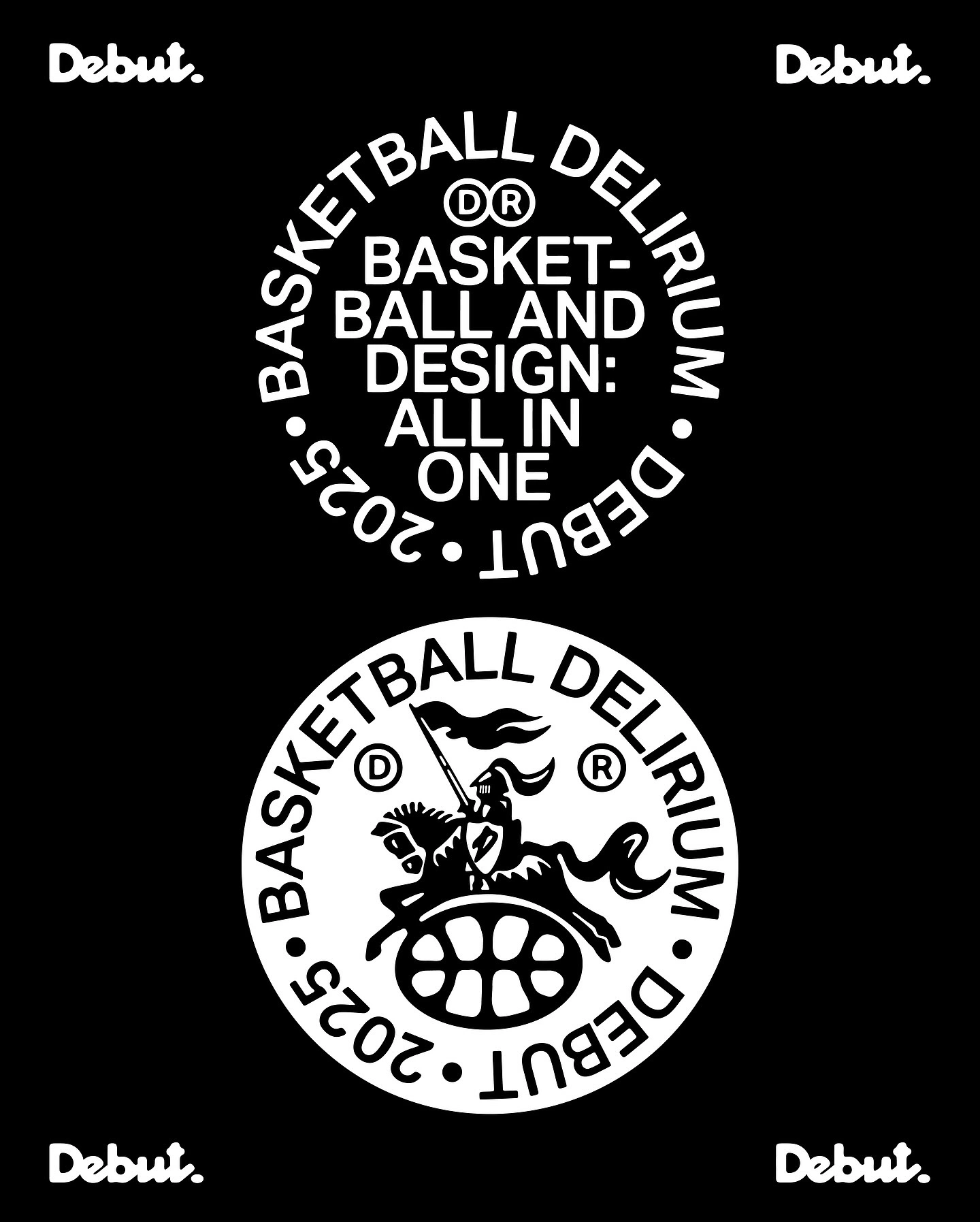 Photo shared by Digital Archive on February 09, 2025 tagging @___debut___. Pode ser um gráfico de basquete, bola, pôster, equipamento esportivo e texto que diz "Debut. Debut. のル DR BASKET- BALL BALLAND AND DESIGN: 2025 SE00 ALL เ IN ONE BASKETBA BASKE DELIRIUM 5200 2025 BEREE Debut. Debut.".