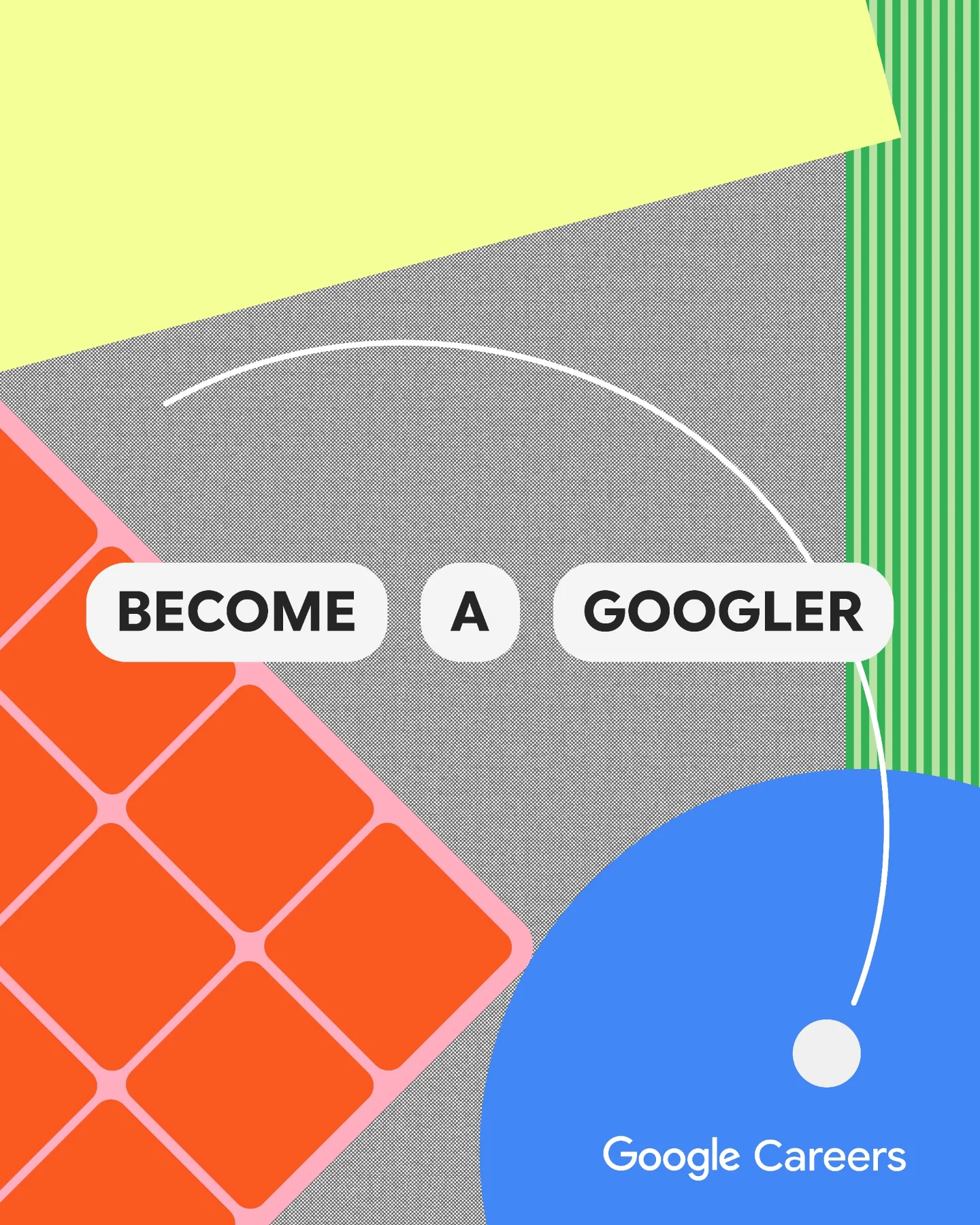 Photo by Google Design on March 04, 2025. May be an illustration of crossword puzzle, poster, magazine, card and text that says 'BECOME A A GOOGLER S GoogleCareers Google Careers'.