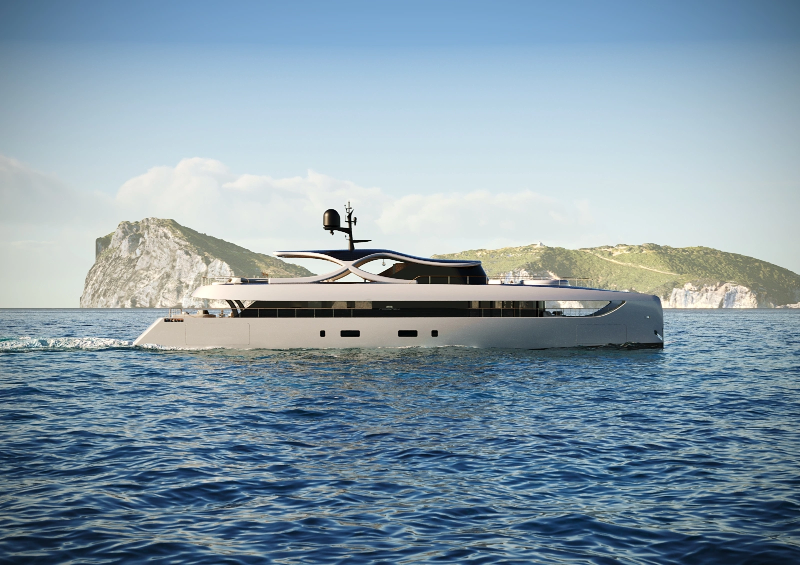 Solsea – Luxury hybrid-electric Yacht Design by Fuseproject