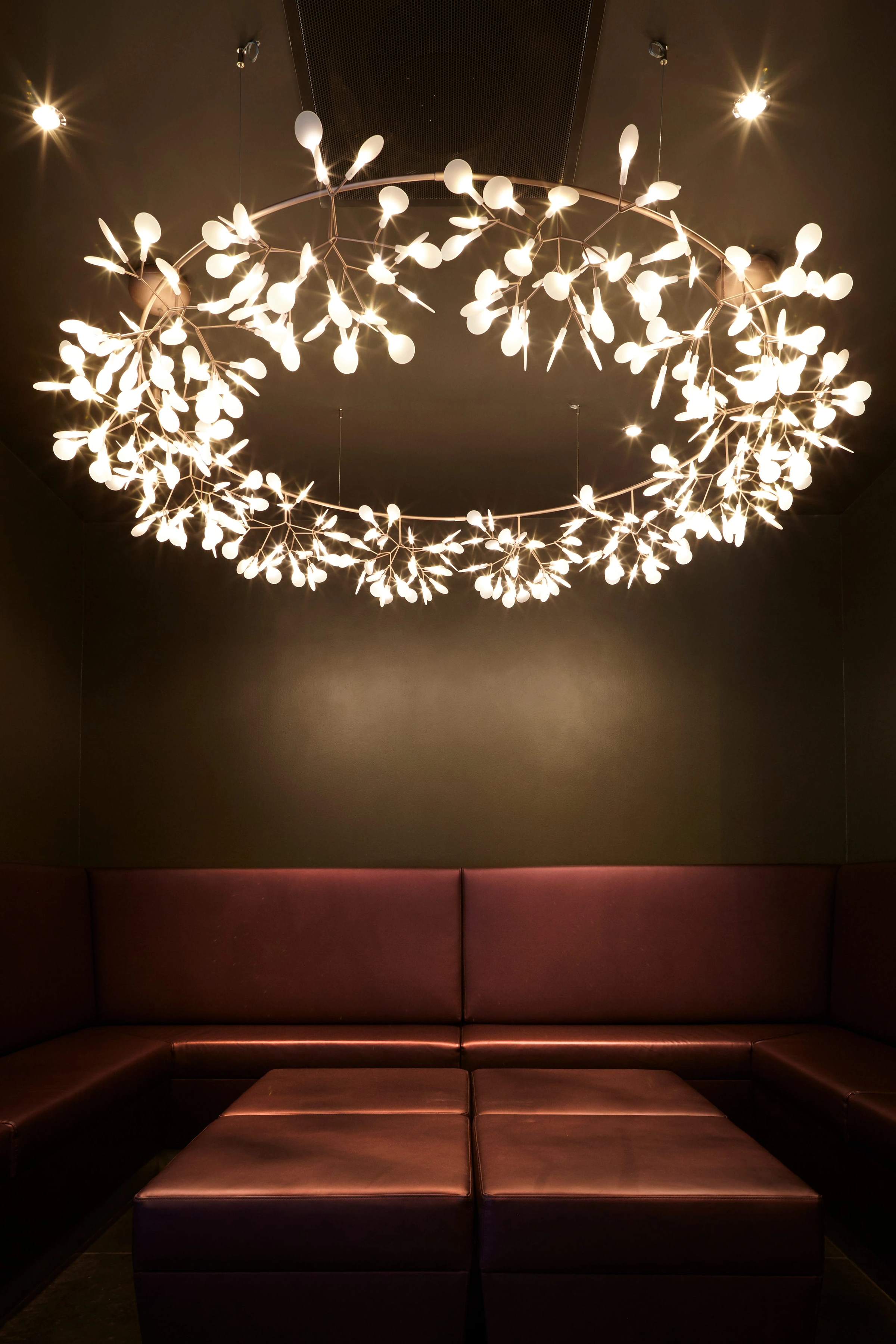 Interior of Wagamama with Heracleum The Big O suspension light