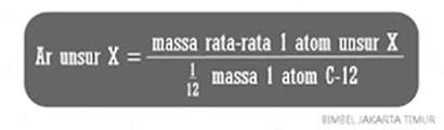 Rumus Ar Unsur X