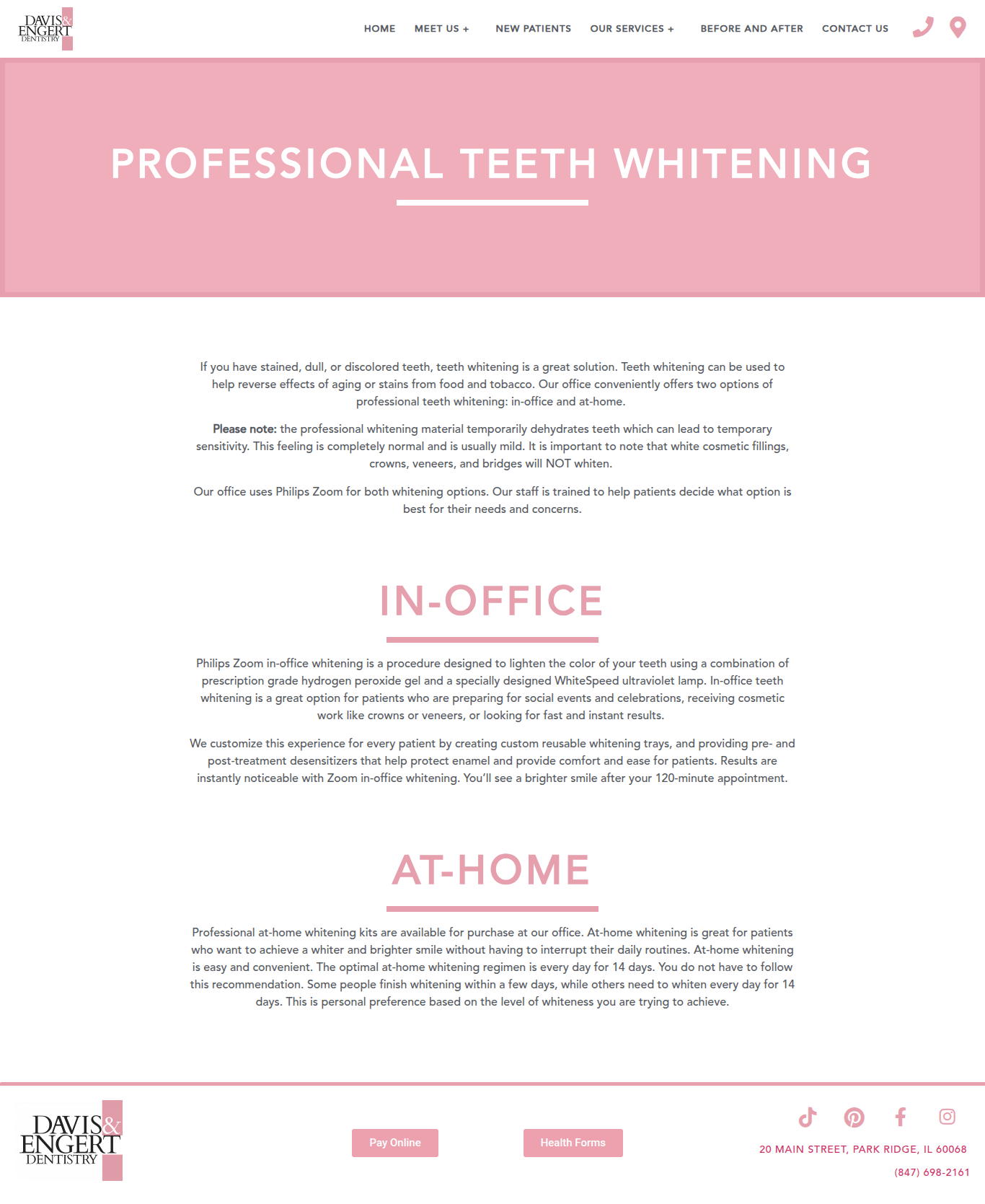 Professional Teeth Whitening Park Ridge 
