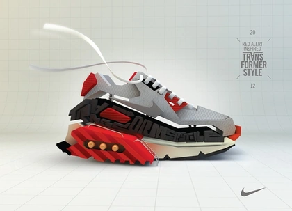 Nike DJ Red Alert Transformer Style