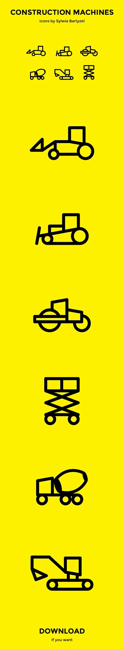 Construction Machines Icons