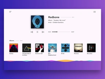Music Website UI
