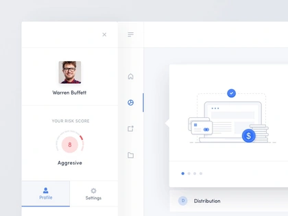 Robo Advisor - Onboarding icons onboarding pie chart chart financial finance statistics stats map graph gauge dashboard