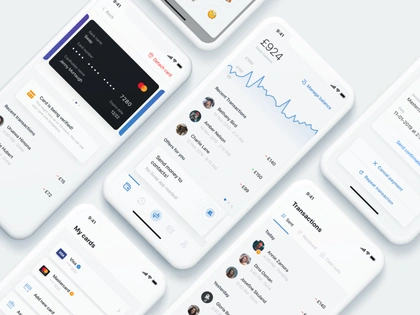 Swap – summary ✍🏻 iphone x design modern mobile ios ux transactions graph alert fintech ui send transfer app minimal