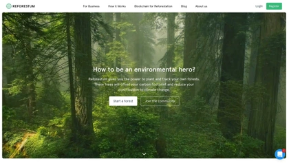 Reforestum · Grow your own forest without leaving home