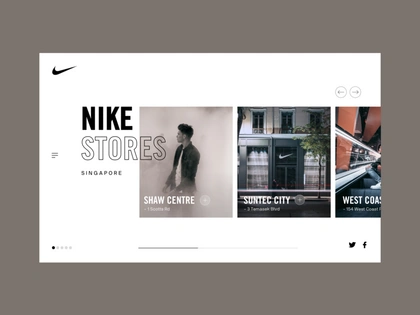 Nike Singapore ui website design nike ux  ui ui-design responsive module ux website advertising typography design