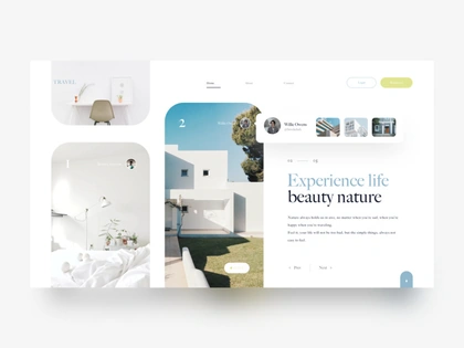 Web Design the beauty of nature. experience life orizon ux ui web