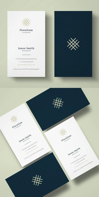 Business infographic : Clean Business Card Template #businesscards #cleandesign #minimaldesign #min