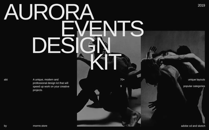 Aurora Events Design Kit - Sketch & Adobe Xd on Behance