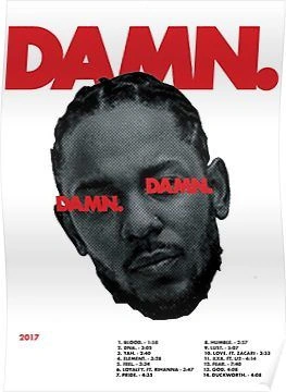 DAMN Kendrick Lamar | Poster