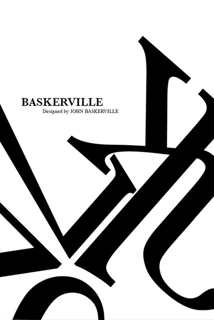 Typographic Poster - Baskerville