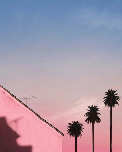 Pretty in pink: a rosy view of a Corsican town – in pictures