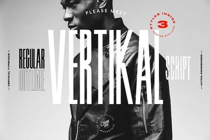 Vertikal - 3 Ultra Condensed Fonts by Be Bold or Nothing  #typeface #fonts  #font #fontdesign #lettering