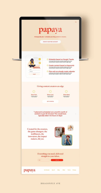 Papaya Website Design