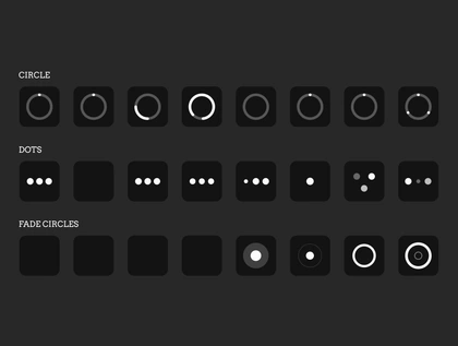 50+ Animated Loaders — Icons on UI8
