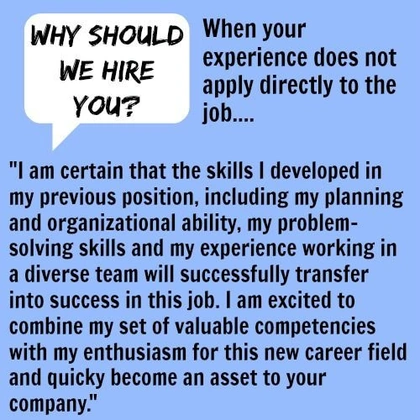 Why Should We Hire You?