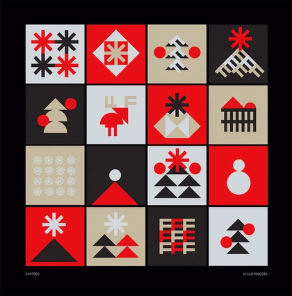 Geometric Christmas Cards by Mica Moran | Daily design inspiration for creatives | Inspiration Grid