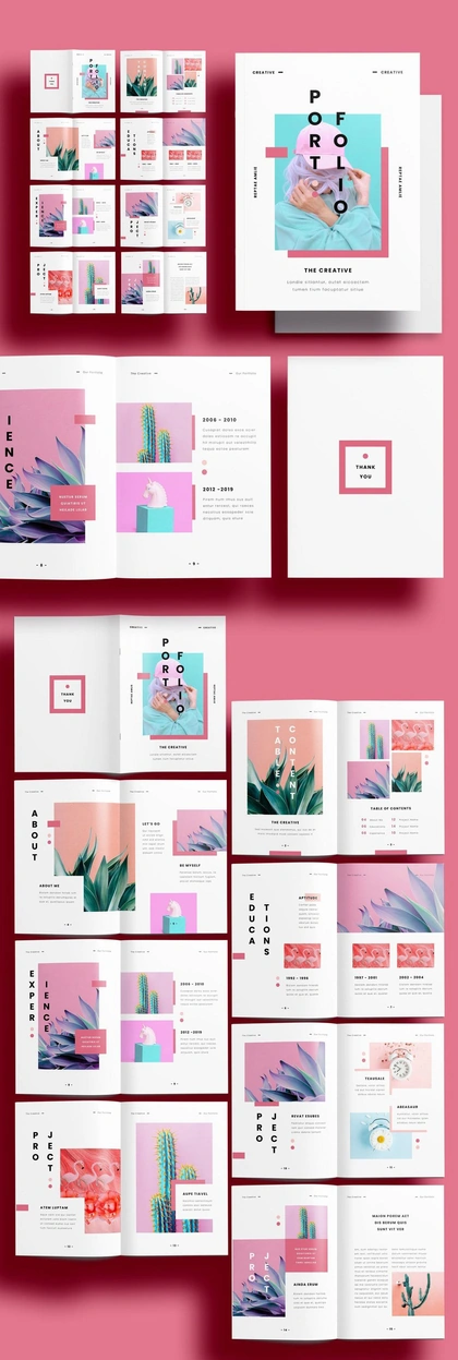 A Unique Portfolio Template for Adobe InDesign