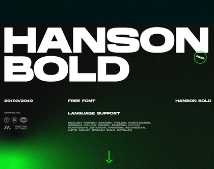 Hanson Bold Font