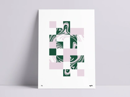 Abstract Purple and Green Liquid Poster swirly swirls custom posters print design poster series wall art geometric art abstract design geometric blocks purple green poster print agrib poster designer green and purple liquid poster design abstract