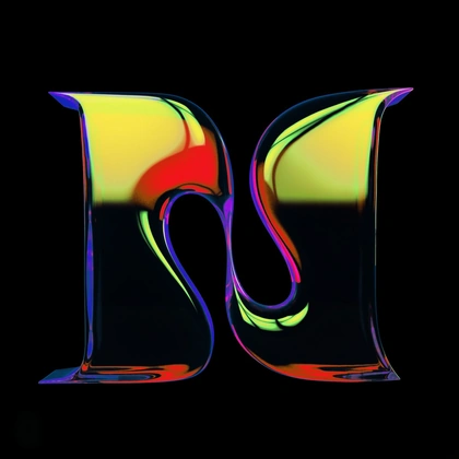 36daysoftype 3D 3d letters Chrome Type graphic design  lettering typography   cryptoart digitalart nft