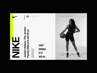 NIKE nike ui minimalist ecommerce typography minimal modern layout