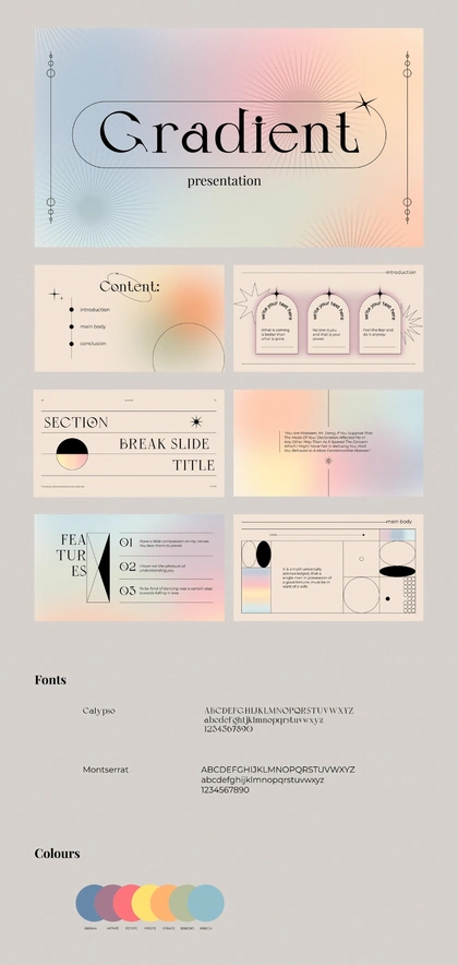 Gradient Presentation Design