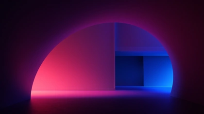 3D aesthetic c4d light motion tech ces gradient Interior Title