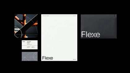 A sample showing of business stationery using the new brand identity, featuring business cards, letter head, and an envelope.