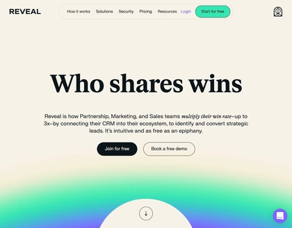Reveal | Partnership, Growth, and Sales Ecosystem Solution