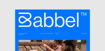 app babbel blue brand identity branding  curves Education language learning logo