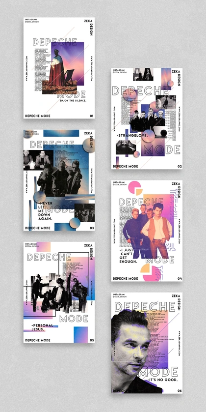 Depeche Mode Poster Design Series