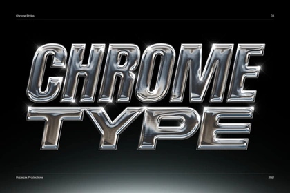 chrome chrome logo chromium iridescent logo Mockup metal metallic psd text effect text style