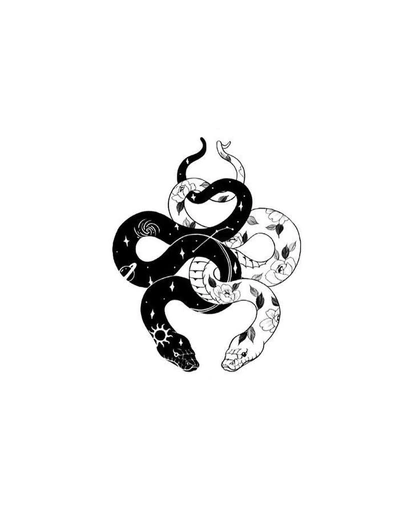 Double snake tattoo - Double snake tattoo #double #Snake #Tattoo #Tattoo #For