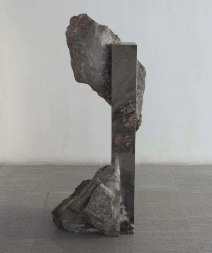 Palissandro marble, 143 cm × 63 cm × 34 cm. Unique piece.
In his contemporary sculpture, Italian artist Mattia Bosco seeks to create a synthesis between concept and form. The two combine with balance and harmony, bringing his unique, abstract stone