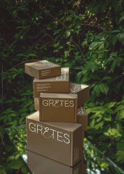 Branding for Gretes sustainable sleepwear brand