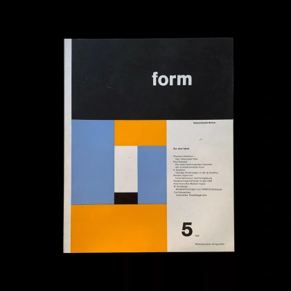 Form, Internationale Revue 05, 1959 1