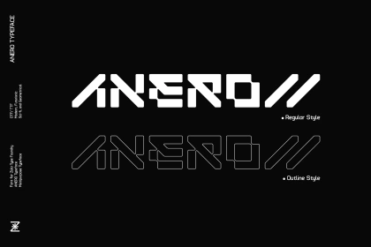 Modern Futuristic Cyberpunk Display Font