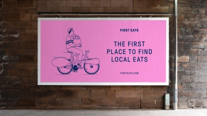 First Eats billboard design