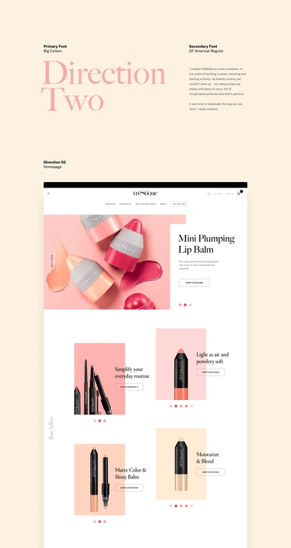 Trestique Ecommerce Redesign