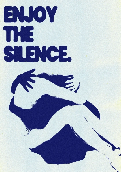 Enjoy The Silence - Depeche Mode lyric poster