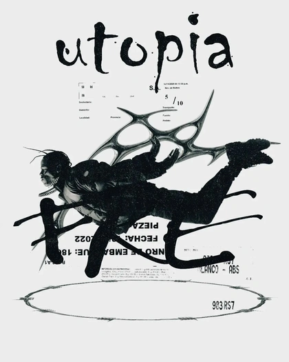 Photo by Ronald Lubega in Utopia with @travisscott, @typosters, @youaretypography, @46pgs, and @danteatype. May be an illustration of poster and text.